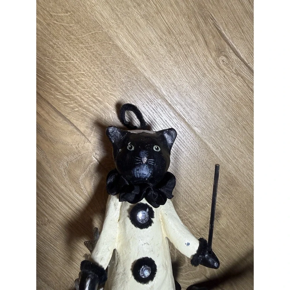 Halloween Cat W Dangling Stars Moon Face By Heather Myers Harvey 11